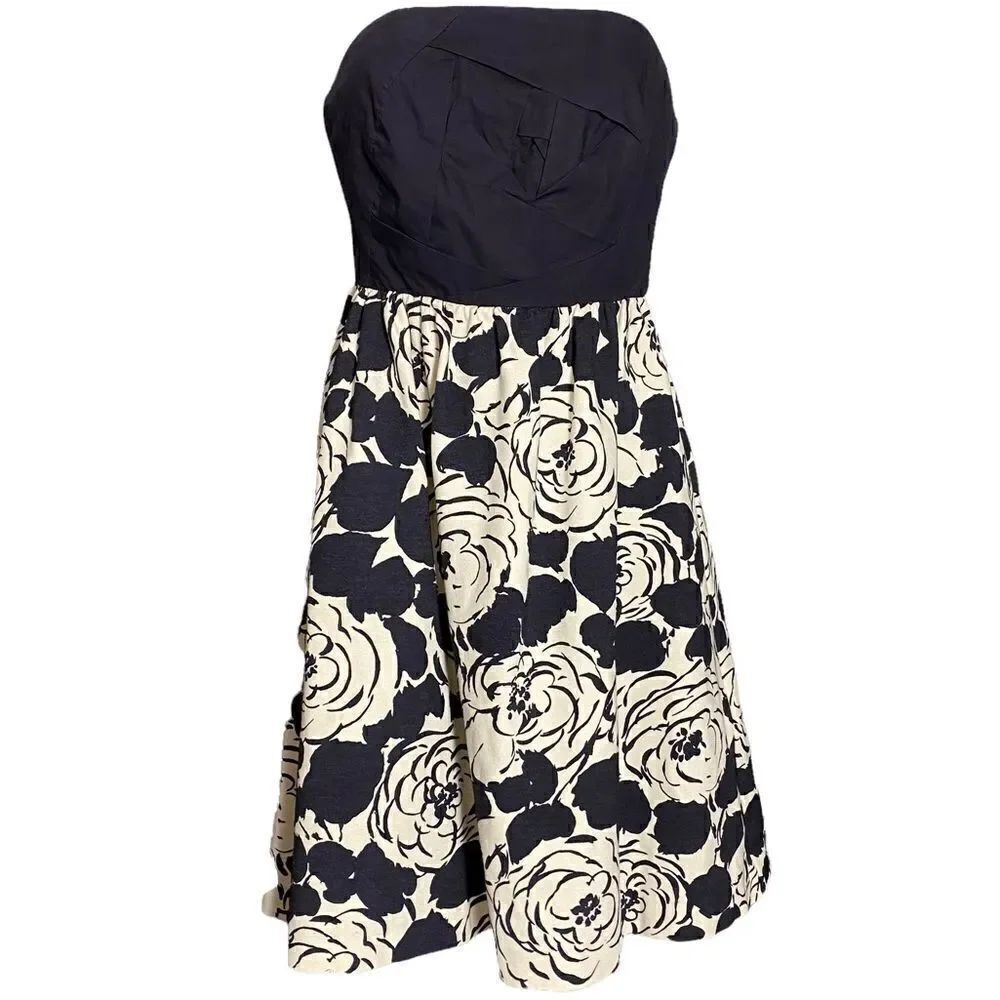 Deletta Strapless Floral Dress Size XS